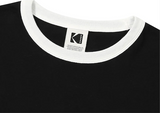 (WOMAN) ESSENTIAL RINGER T-SHIRT【BLACK】