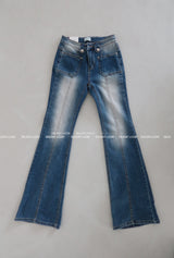 Qwz Pocket Washing Bootcut Jeans
