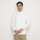 Tooru Men's 長袖シャツ ホワイト