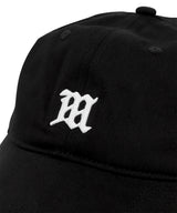 M ロゴ コットン ボール キャップ_ブラック