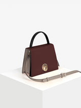 LOMEL MINI マイクロレザーバッグ / Maroon Burgundy