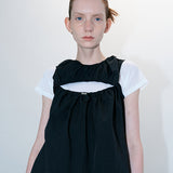 Push hole dress black