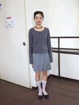 Twine Mini Skirt Deep Gray