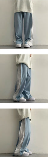 Hip Slit Coloring Pocket Wide Pants