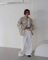 Ange Cotton Long Wide Pants