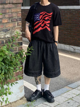 レイヤースティッチバミューダパンツ