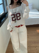 Fine X Strap Two-way Button Wide Long Pants