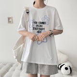 Rake star short-sleeved T-shirt (3 colors) H&L