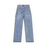 デニムストラップワイドパンツ code 18105