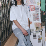 Untitled スターリーナイト ピグメントウォッシュ ショートスリーブ Off White