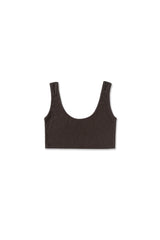 Layered bustier top_brown