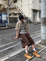 リニアストライプショートスリーブシャツ – M/L (3 Colors)