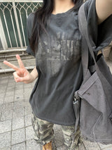 Vintage Pigment Spray Short Sleeve T-shirt
