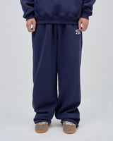 UNDERLINE LOGO SWEAT PANTS - NAVY