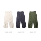 Leah Cotton Cargo Pants (3color)