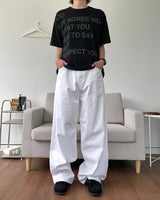 ベーシックコットンワイドパンツ