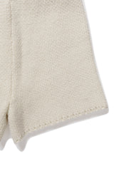 Leaf knit pants_ivory