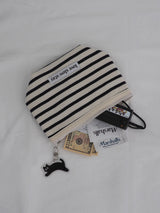 lss basic pouch (L size) _  waffle stripe