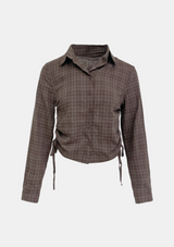 Ash Mood Check String Shirt