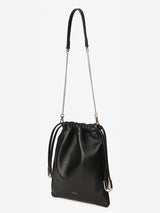 LUZIN MINI sheepskin shoulder bag / Matte Black