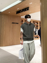 Over hood knit vest