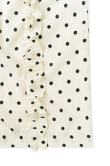 Dot frill skirt_ivory