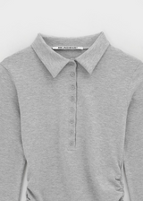 [MADE] Selfie Spa Slim Fit Collar Long Sleeve T-shirt