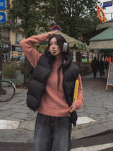Akiji カットワイドデニムパンツ