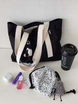  webbing simple line bag - black [M]