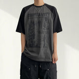 テラーカラーウェイラグラン半袖Tシャツ (4 colors)