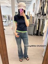アース セミ ブーツカット デニム (1color)