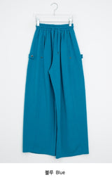 [unisex] Chiha Side Snap Wide Banding Sweatpants