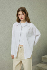 BRIGHT OVERSIZED SHIRT / WHITE
