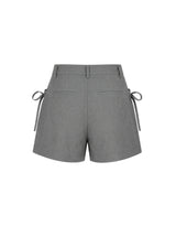 リボンリネンサマーショーツ Grey