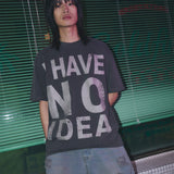 Untitled ノーアイディア ピグメントウォッシュ ショートスリーブ Washed Black