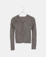 Omin Angora Slim-fit Tank Top Cardigan