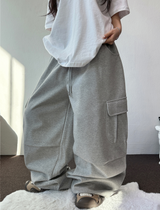 HARDY EVEN TWO PINTUCK BALLOON CARGO LONG PANTS🩶🖤2COLOR