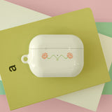 oab flower airpods case (ivory)