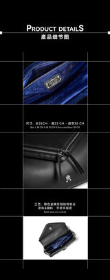 “LONGYEARBYEN” Dual Zipper Underarm Bag
