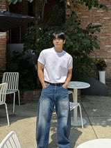 クラップマッスルロールアップショートスリーブTシャツ