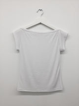 リベットボートネックTシャツ (3color)