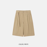 Mine Belted Half Pants (2color)