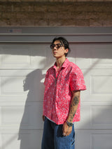 LAUL PAISELY SHORT SLEEVE SHIRT RED