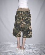 camo lace up bermuda pt (2colors)
