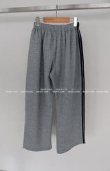 Breeze fleece-lined track string wide pants