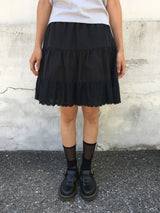 Textured midi skirt (3color)