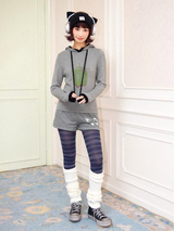 Green apple hooded sweater