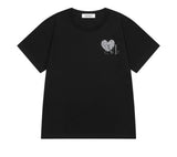 SIERRA LEOPARD HEART SMALL LOGO HALF T (2COLOR)