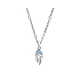 ベイビーティースネックレス (Aquamarine)