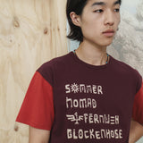 Glyph half T-shirts / Clay burgundy